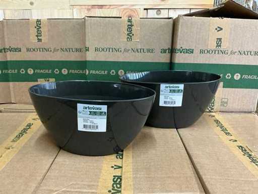 Partij Artevasi Bahia 22cm Plant Box Floreira Anthracite (770x)