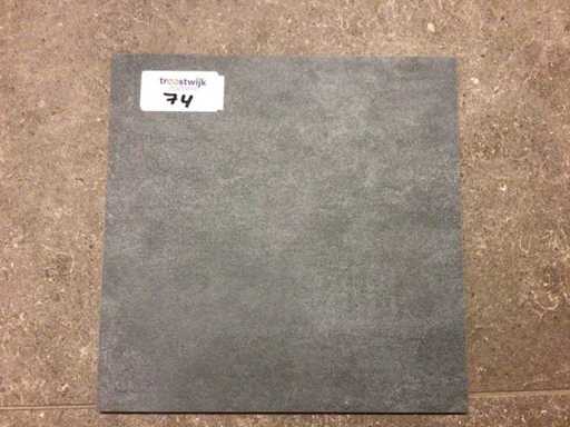 Motto-ul Mosa: Formează gresie mată de pardoseală gri închis, 30x30 cm, 43,63 m²