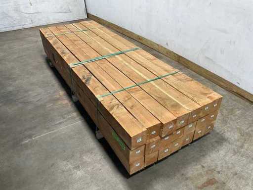 Douglas paal zonder punt 300x14x14 cm (21x)