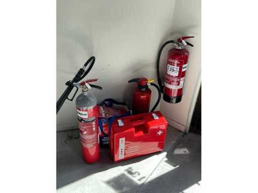 OnlineFireProtectionGroup Diverse Brandblussers (3x)