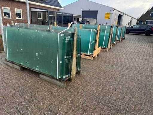 180 pièces de panneaux de verre 10 mm en verre de sécurité trempé