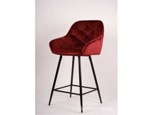 Hochstuhl Rot Velvet (2x)