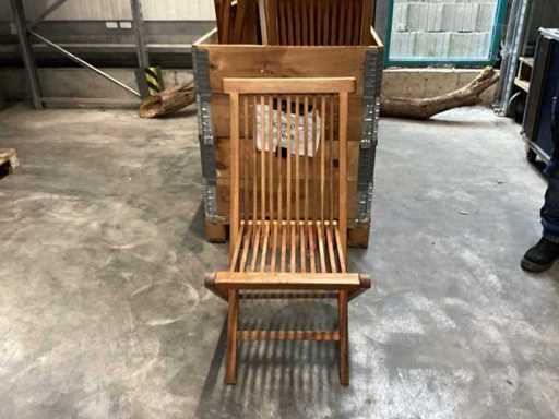 Silla de patio de teca (20x)