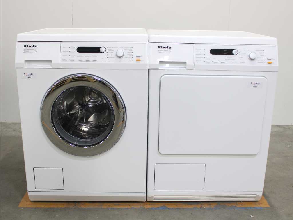 Miele W 5843 SoftCare System Washing Machine & Miele T 8841 C SoftCare System Dryer