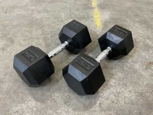 15kg - Set di manubri esagonici da 2 pezzi