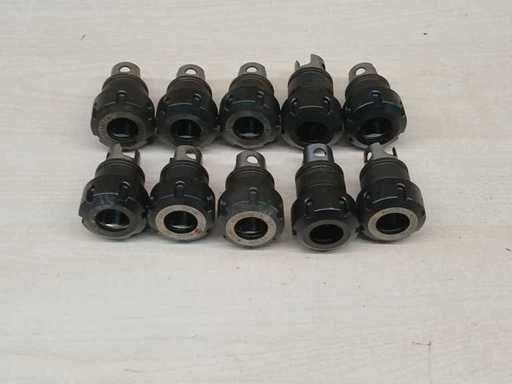 Kennametal - Portautensili modulari KM32 a cambio rapido con mandrino ER25 - Portautensili Kennametal KM32 ER25 (10x)