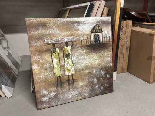 Wall decoration on canvas