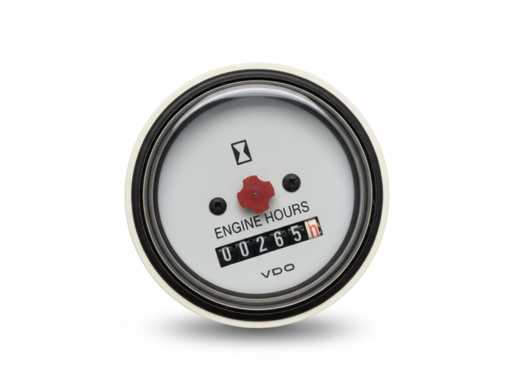 VDO N 03 110 402 12V Motor alb Orar