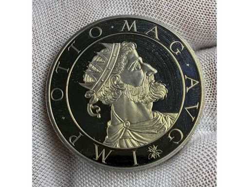 Otto Magnus Gedenkmedaille / Einigkeit und Recht und Freiheit – versilbert – ca. 40 mm