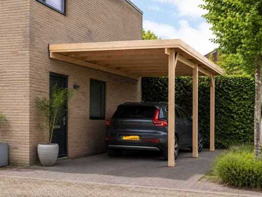 Carport - Montat pe perete 1000 x 300 x 270 cm