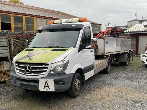 2014 Mercedes-Benz MEE5LVA trekker Sprinter met oplegger en kraan