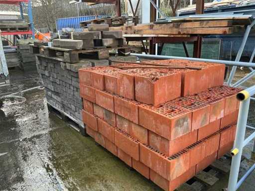 Charge verschiedener Verkleidungsziegel