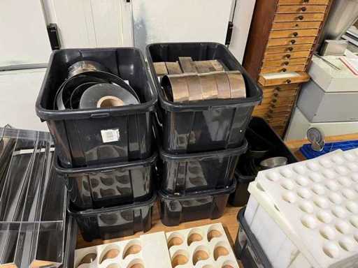 Lot professionele patisserie vormen inox + PVC (177x)