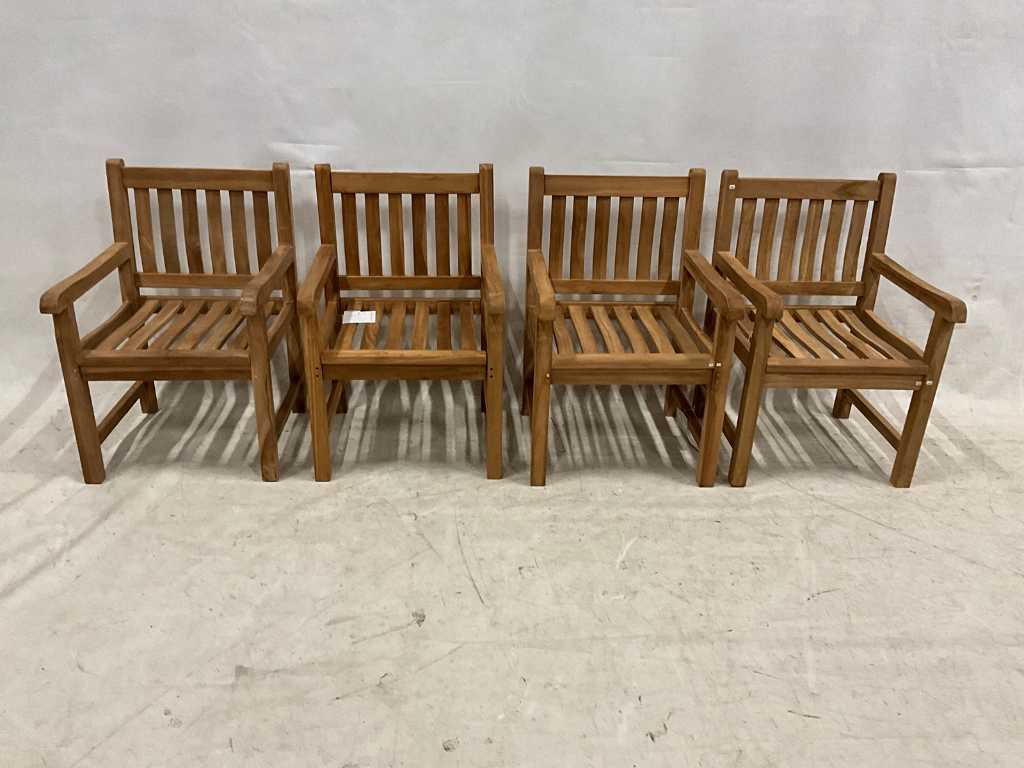 Block of garden chairs (4x)