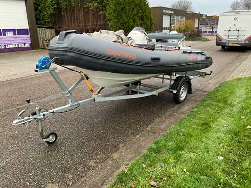 XC-Pro 430 Rib-Boot mit 40 PS starkem Honda-Motor und Anhänger – 2023