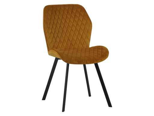 Colenis - Rio eetkamerstoel - set van 50 - Okergeel - Fluweel - Velvet - Industrieel - Stoel