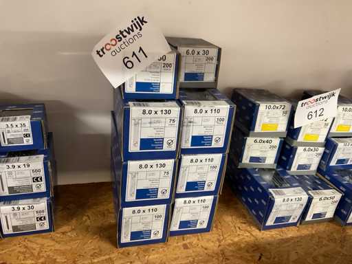 8 boîtes de manchons de tension