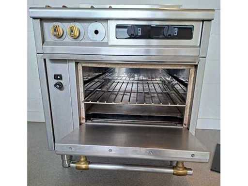 Gasvuur met gasoven