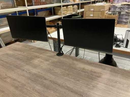 Uchwyty z podwójnymi monitorami Dell (3x)