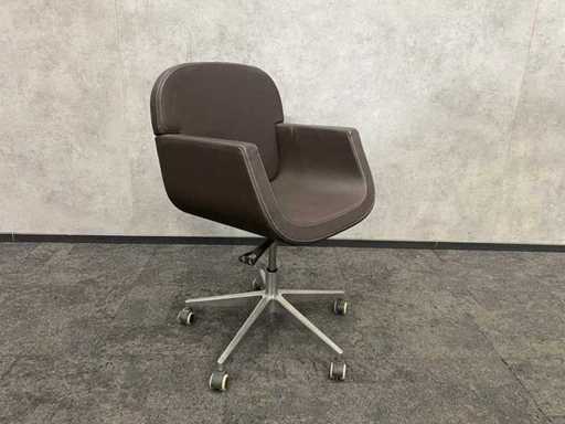 COwerk - bureaustoel bruin kunstleder