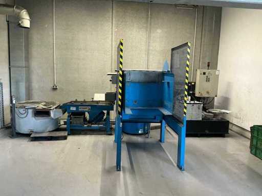 RÖSLER – Gleitschleifmaschine mit Trockner, Trenner und Kippvorrichtung - 2015
