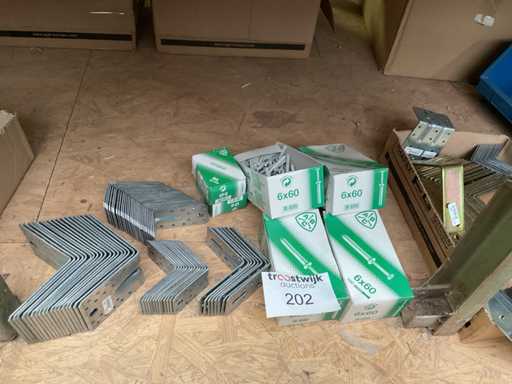 1 x partij balkdragers; nagelpluggen