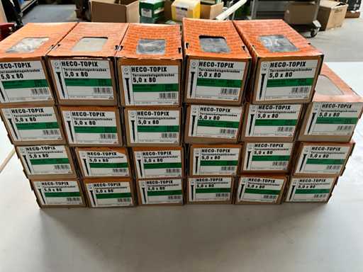 Heco Deck Screw in acciaio inox 200 pezzi 5.0 x 80 (23x)