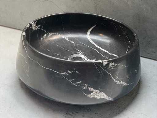 Design Waskom van massieve natuursteen 42x13cm