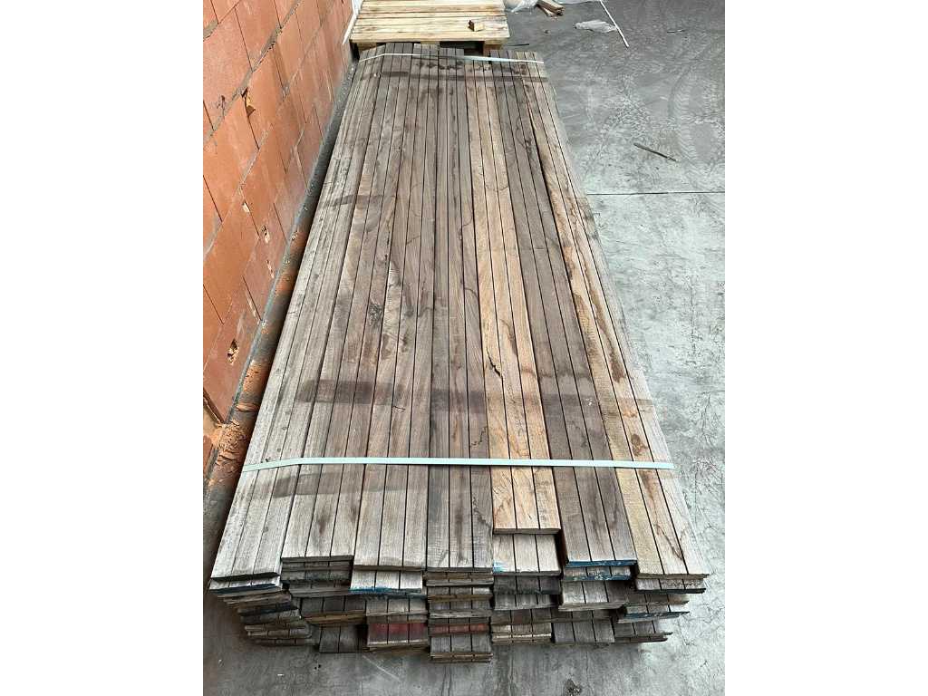 39,9 m² Planken 14 x 3 cm lengte 2,80 en 3,12 m