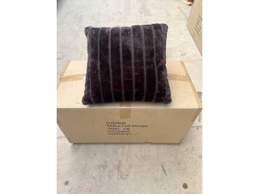 Bont kussen bruin 45x45cm (8x)