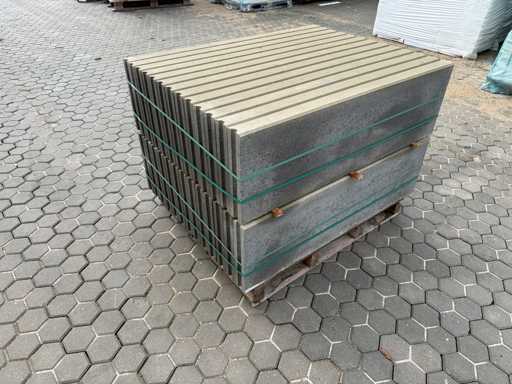 Concrete retaining bands (approx. 130 pieces)