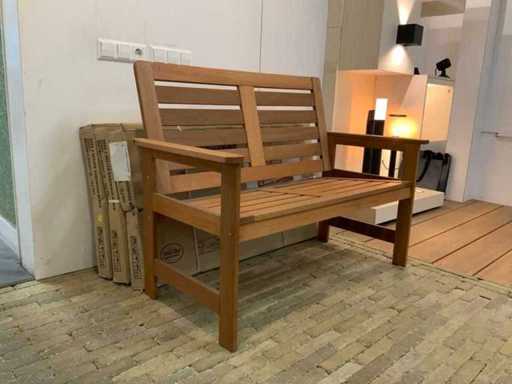 Vera 2-Seater Hardwood garden bench (4x)