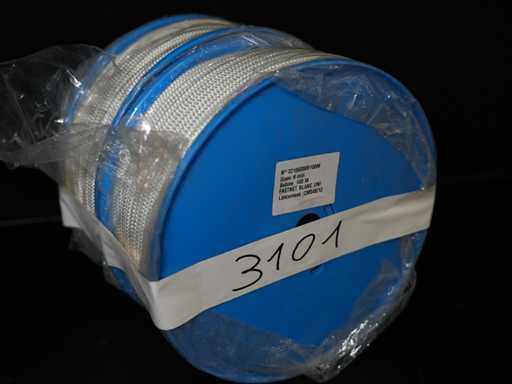 SHOWTEX - THEATRE ROPE DOUBLE WEAVED - WHITE - 6MM - 100M - Other construction (2x)