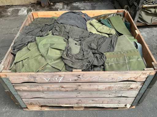 Batch of vinyl and canvas bags