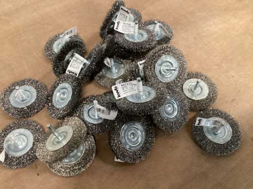 KWB staalborstel op stift, 75 mm (25x)