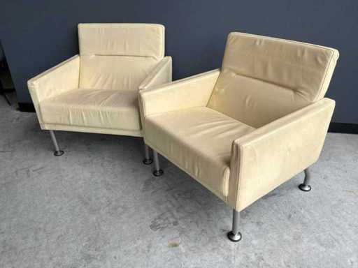 Coalesse Hightback Sidewalk Loungestoel (2x)