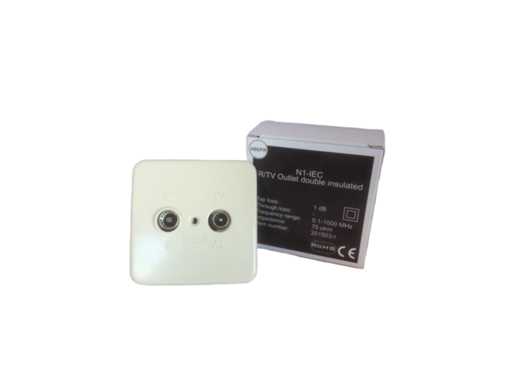 Cobham Sailor N1 -IC R/TV Outlet Double Isolated - 201503