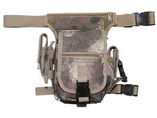 Sac de hanche, camouflage HDT, attache jambe et ceinture (R14) (3x)