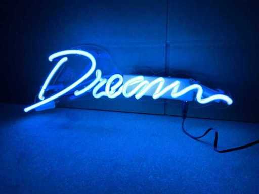 Dream Glas Neon wand