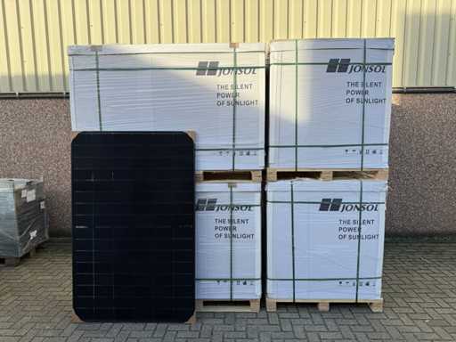 Set of 144 full black solar panels (total power 64,800 wp)