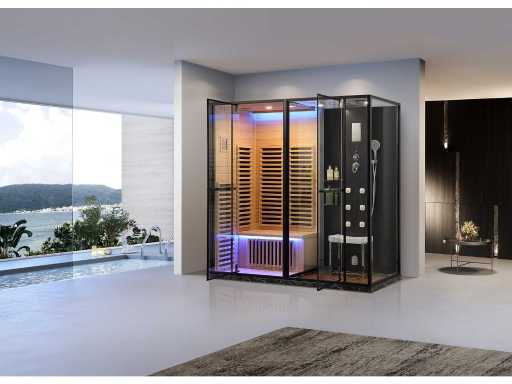 Mawialux Sauna mit Dampfkabine Wellnesshaus