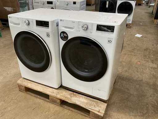 LG F4WR7011S1W & RC80V9AV4Q Wasdroger en wasmachine (2x)