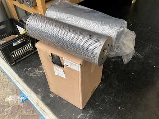 Wiltec - W2600 Acier inoxydable - Cartouche à charbon actif filtre à air (4x)