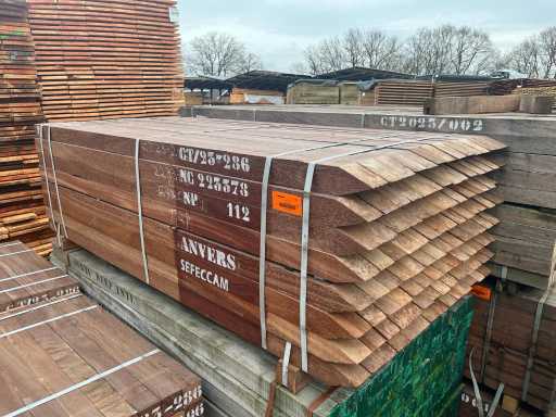 Hardhout paal 150cm (100x)