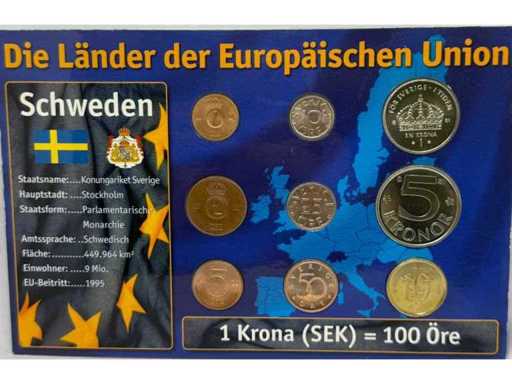 Countries of the European Union – Coin Set Lev – Bulgaria