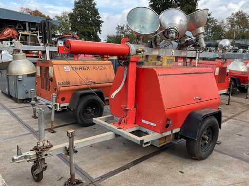 Terex / Amida AL4000 Mobiele lichtmast met generator
