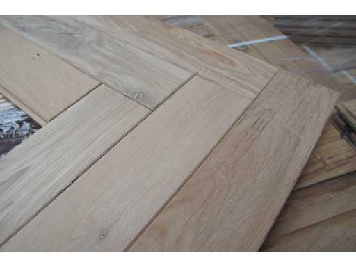 59,40 m² Parchet cu heringbone din stejar masiv 20mm