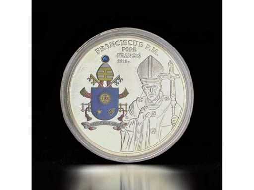 Die Passion Christi Auferstehung Jesu Vergoldete Gedenkprägung 2015 PP 40 mm Gratis EU Versand