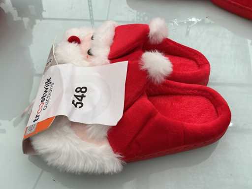 Comfort M. Weihnachtspantoffeln für Kinder. (5-fach)