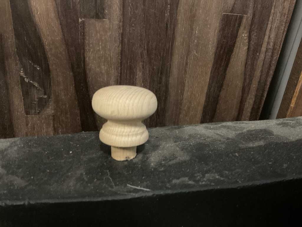Beech wood cabinet knobs